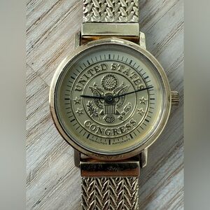 Hamilton U.S. Congress Super Rare Vintage Ladies Watch Congress Motif Dial